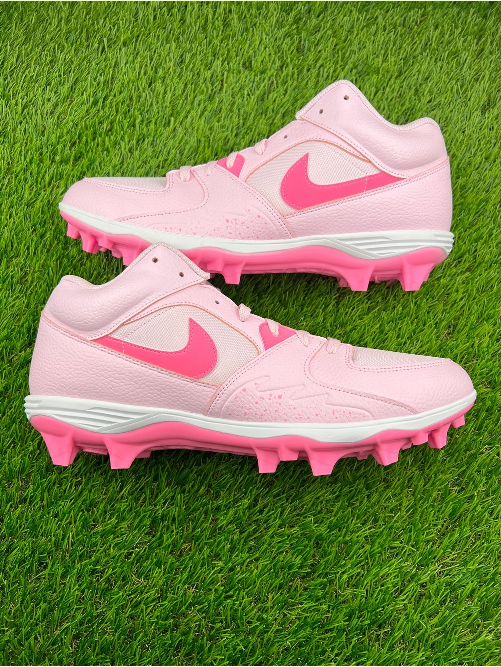 Air Jordan Stadium 90 Football Cleats Pink Foam BCA Size 15 HQ0210-600 NEW